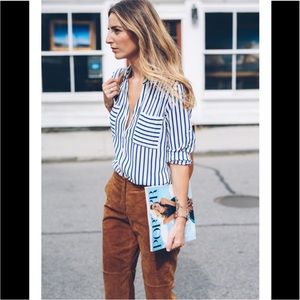 Brown Straight Leg Pants for Women